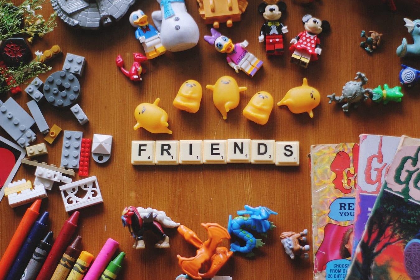 friends in scrabble tile