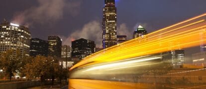 Dallas skyline at night