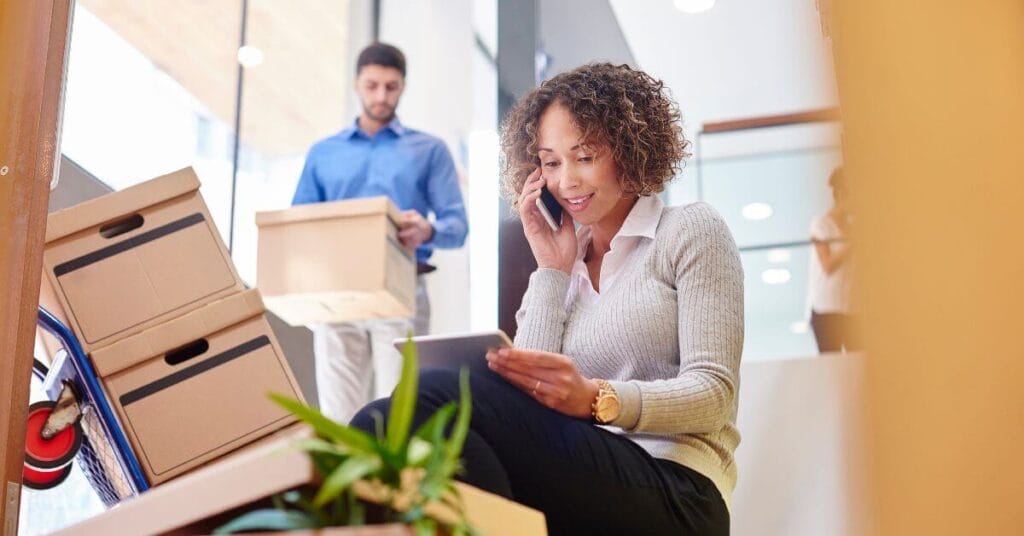 movers check in with an apartment finder for endless options with affordable housing